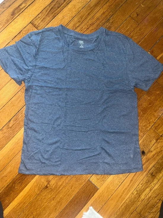 Frye Blue Crewneck T-Shirt - NWOT - Picture 1 of 6